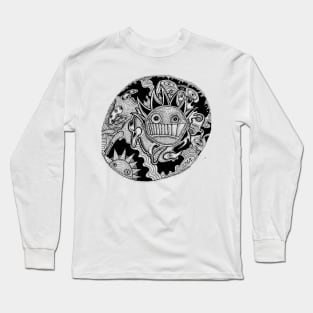 Boog-ish Monster Earth Day design by Cody Soileau Long Sleeve T-Shirt